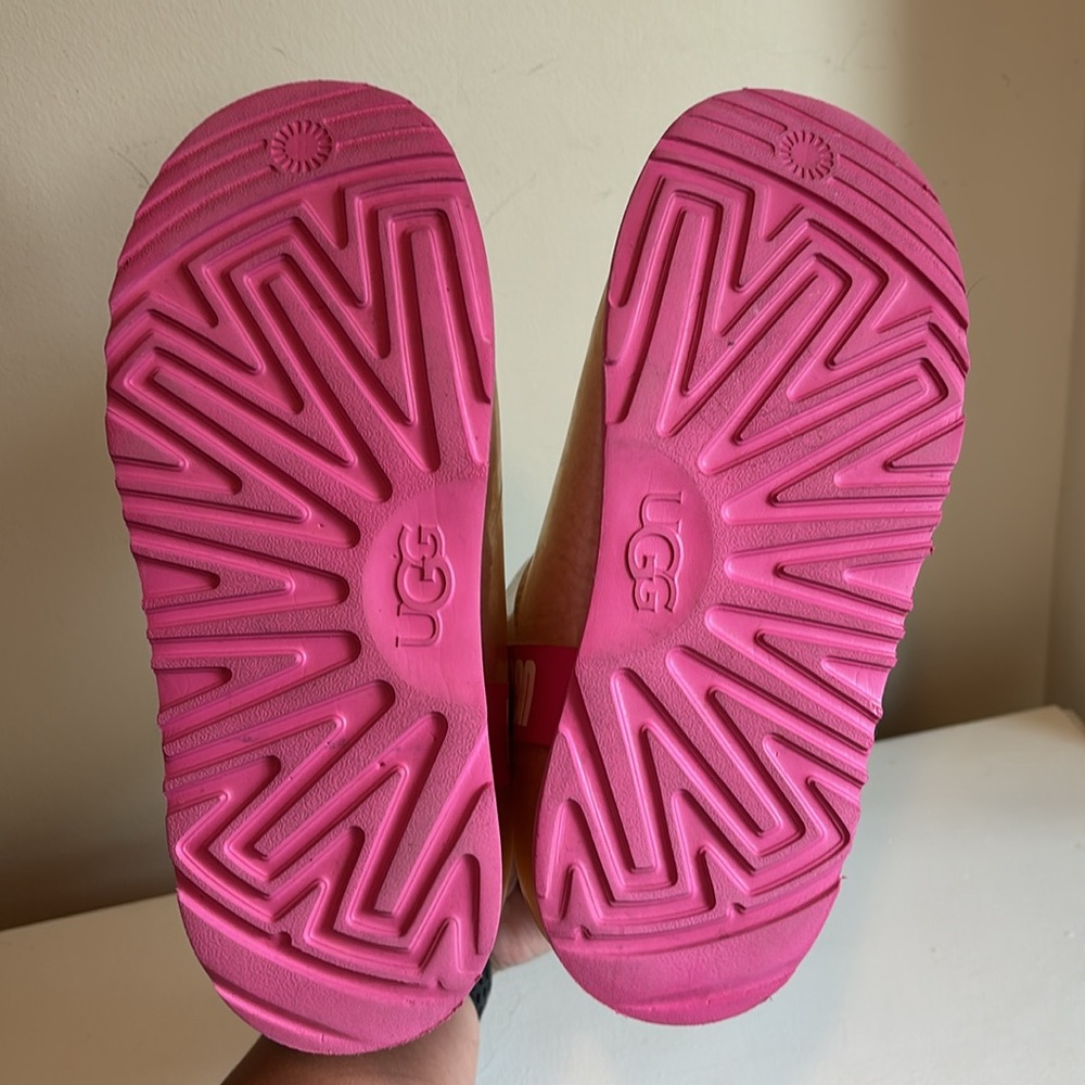 UGG Kid’s Classic Clear Mini II Gradient Pink Size 4 - Picture 6 of 8